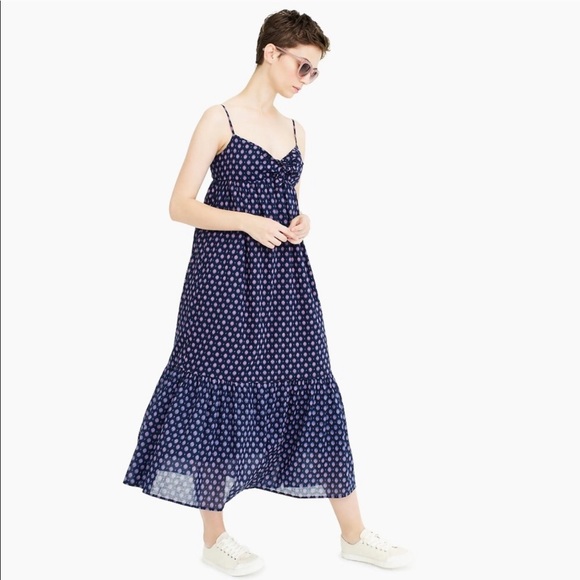 J. Crew Dresses & Skirts - J.Crew Cotton Tie Front Dress